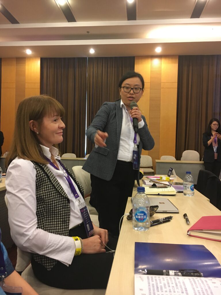 Researchers presenting at an Augmented Fashion workshop